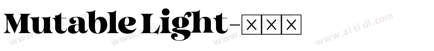 Mutable Light字体转换